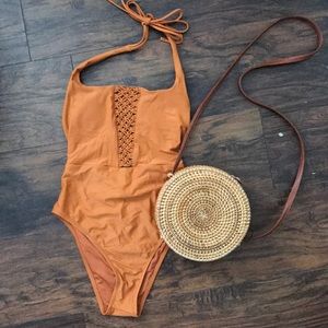Burnt Orange aerie(American eagle)one piece!